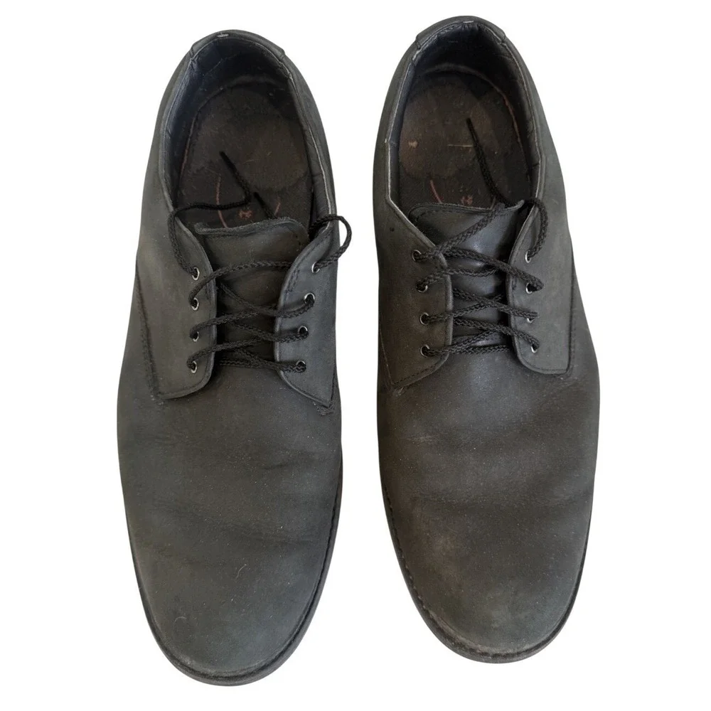 Timberland‎ Stormbuck Waterproof Mens Black Leather Derby Shoes Lace Up Sz 10.5